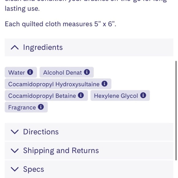 Luxie Quick Wipe Pro Brush Cleaning Wipes - Picture 5 of 7